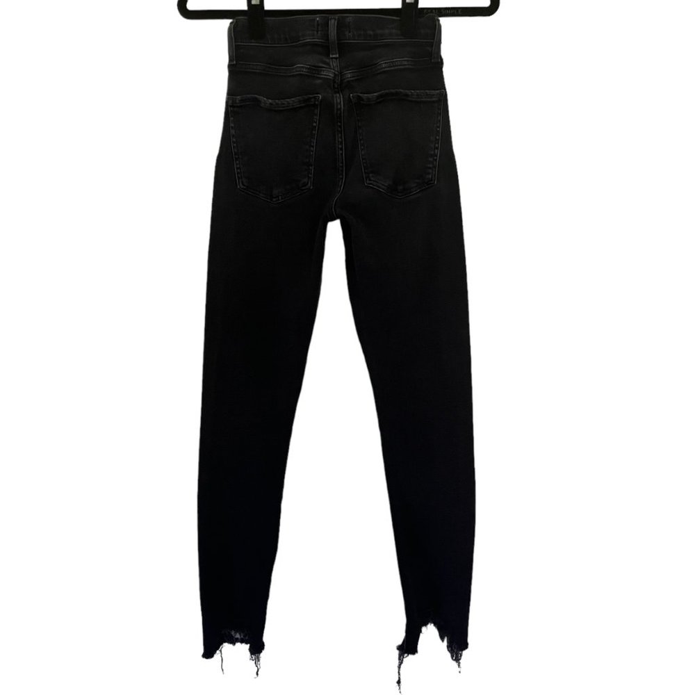 Agolde Sophie Mid Rise Skinny Ankle Jean - Black - Size 25 - Picture 3 of 14